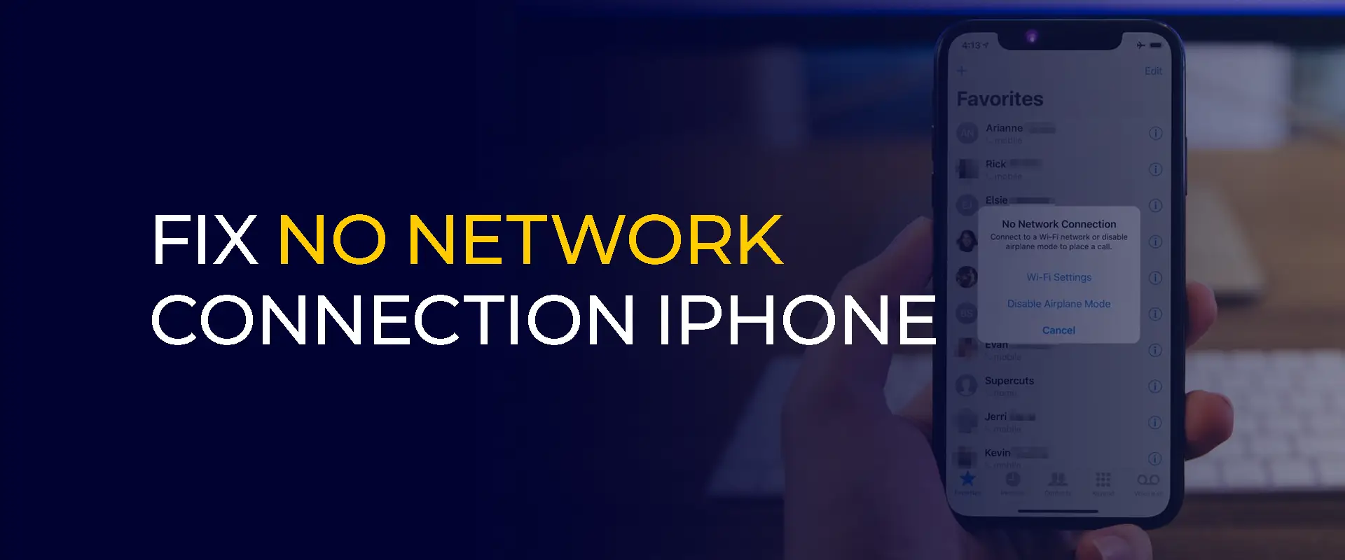 Comment résoudre le problème d absence de connexion réseau sur iPhone