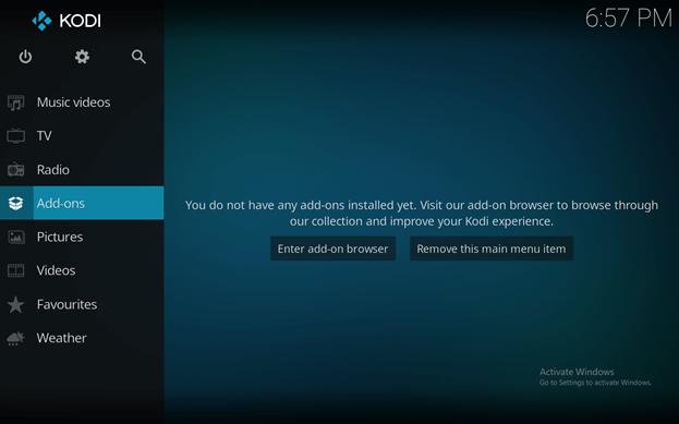 launch kodi