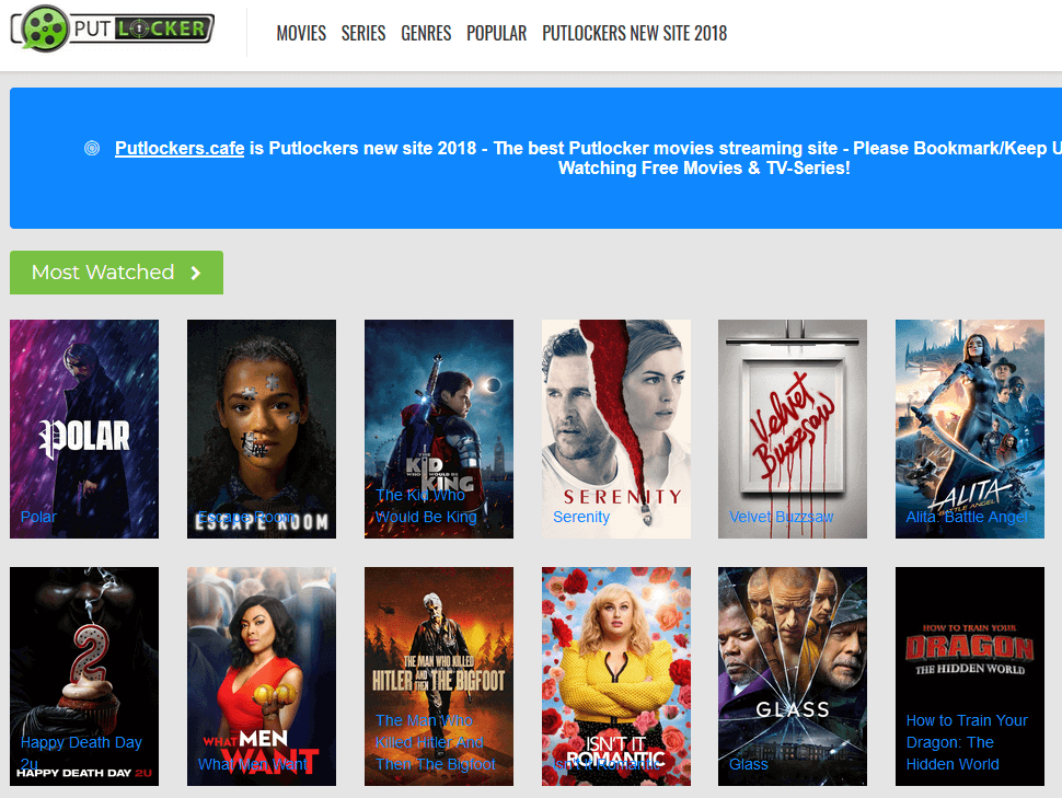 Putlocker discount series online