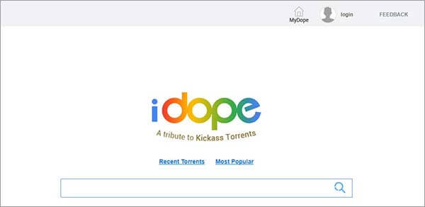 IDOPE - Kickass Torrents Alternativas
