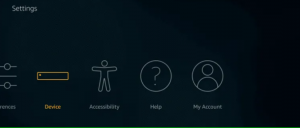 Fire TV Device option