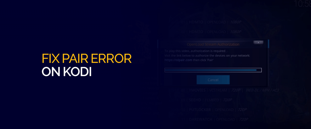 Fix Pair Error on Kodi