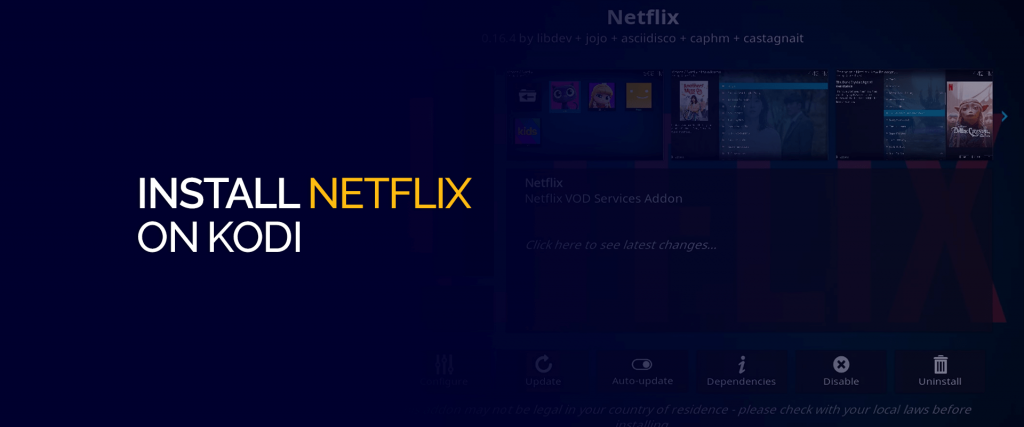 Installeer Netflix op Kodi