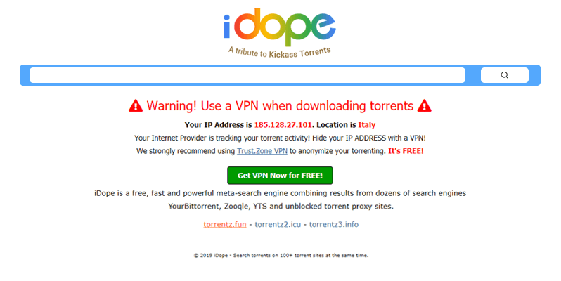 idope - Альтернативы Piratebay