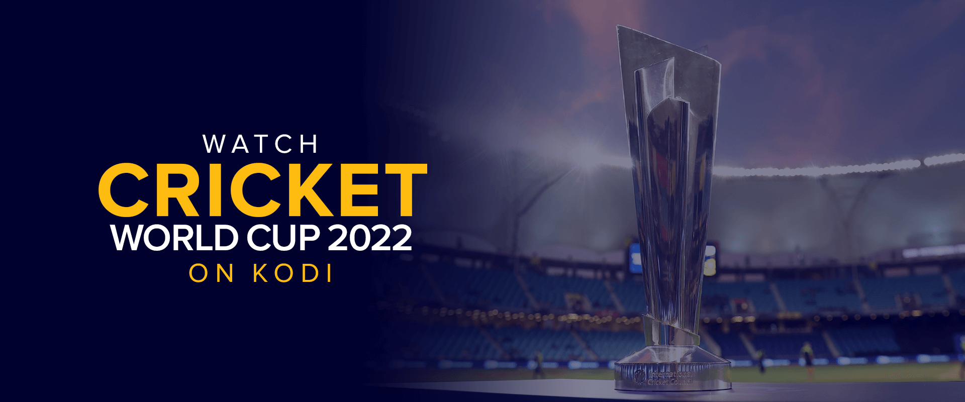 Watch Cricket World Cup 2022 on Kodi
