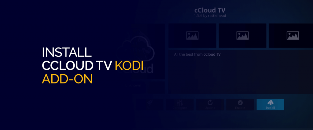 Установите надстройку Ccloud TV Kodi