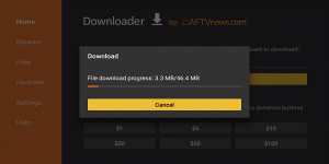 Figure 11 Download in process