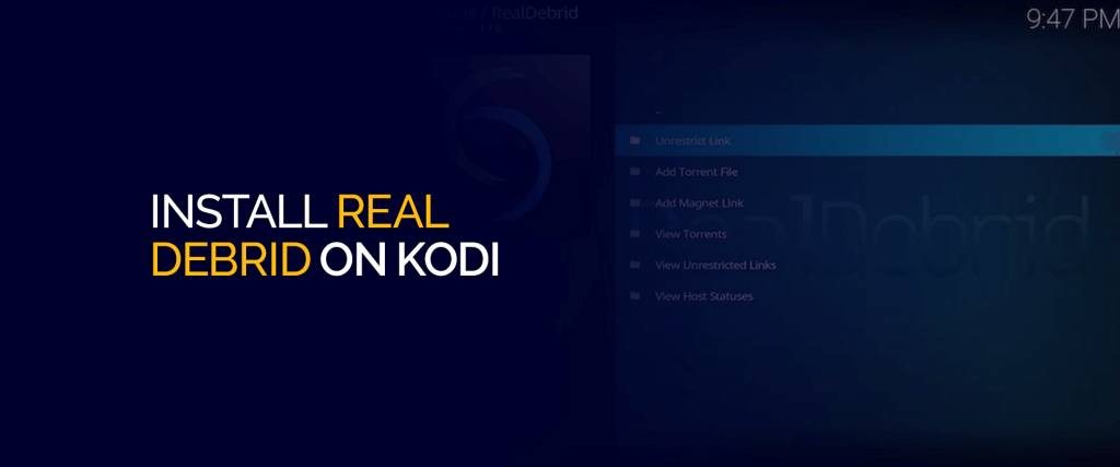 Установите Real Debrid на Kodi