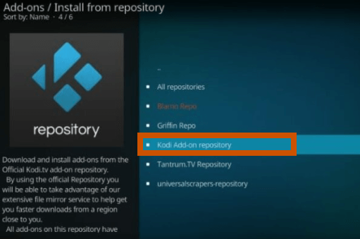 Kodi addon repository