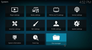 Administrador de archivos Kodi 1