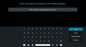 Configuración de ubicación de medios de Kodi 1