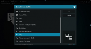 instalar desde el menú del archivo zip 1