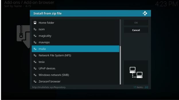 Kodi-Quellenname mulla