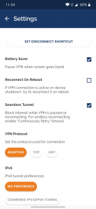 Android 3 の VPN サーバー