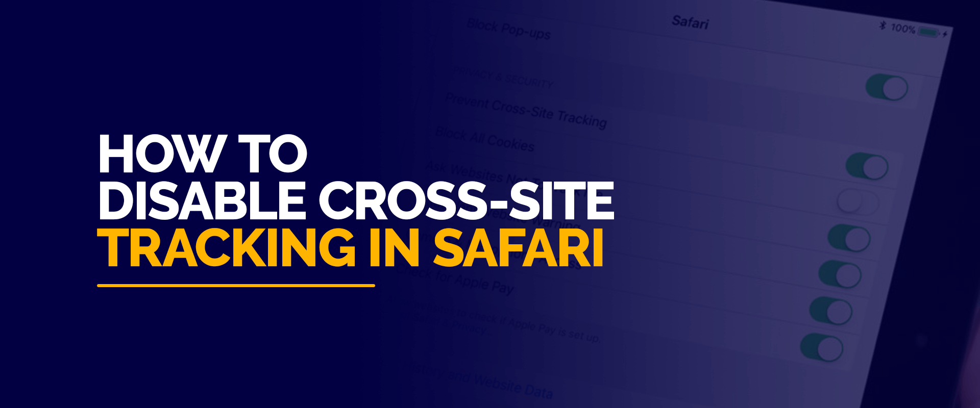 what is safari cross site tracking