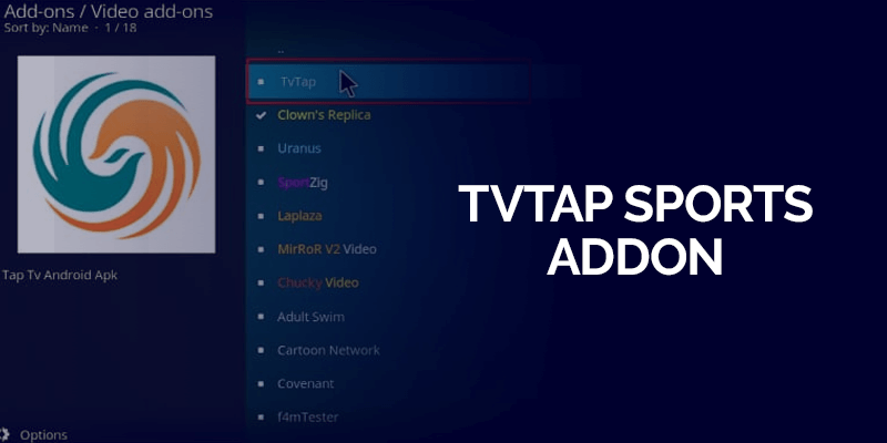 Componente aggiuntivo TvTap Sports