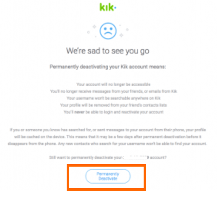 afdeling bekræft venligst hvordan How to Delete Kik Account Permanently or Disable Kik Temporarily