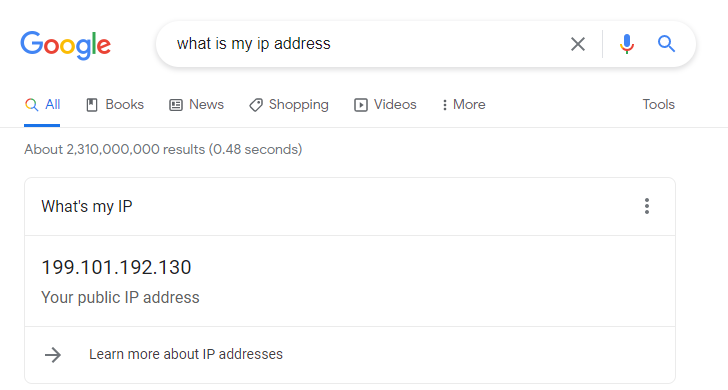 What is my IP address