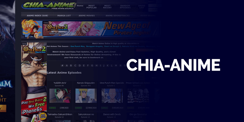 Schedule - Chia Anime