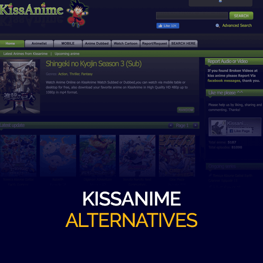 Best 24 Alternative Websites to KissAnime in 2019