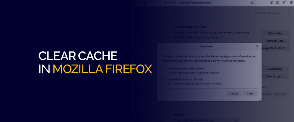 Effacer le cache dans Mozilla Firefox