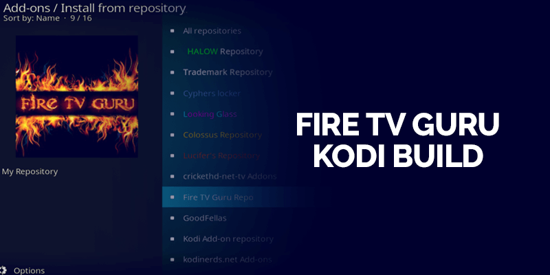 Fire TV Guru Kodi bouwen