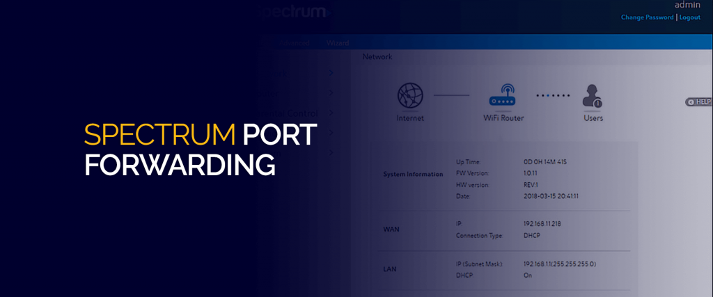 Spettro port forwarding