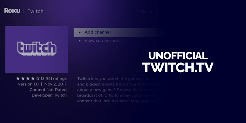 Onofficiële Twitch.TV