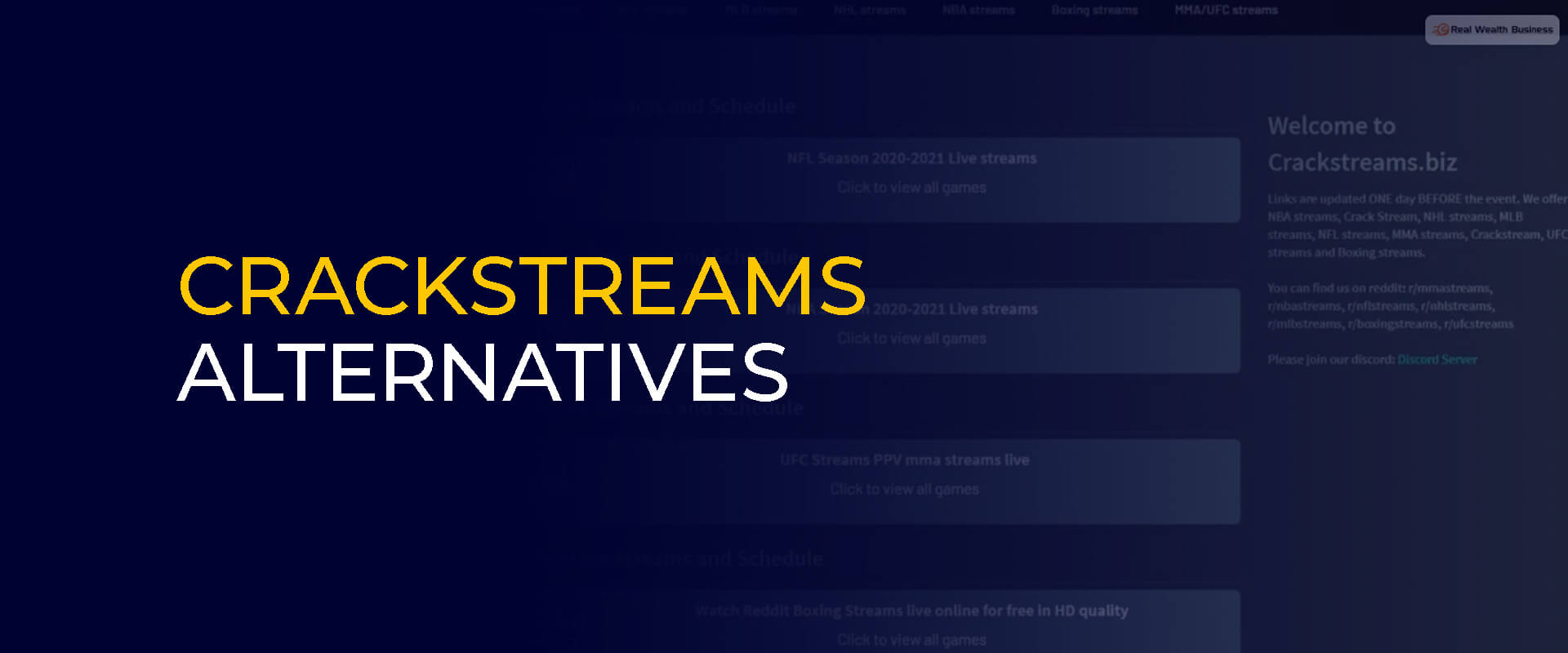 The 10 Best Crackstreams Alternatives [100 Working]