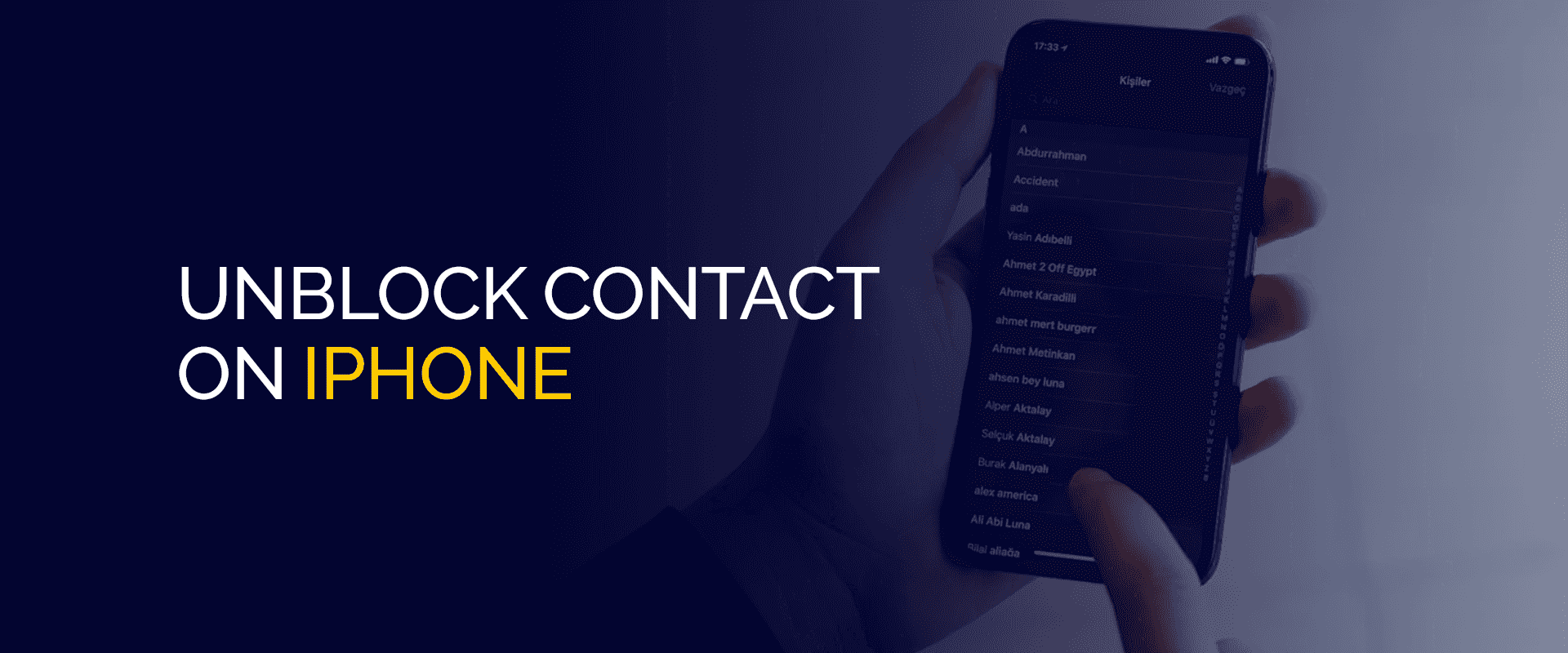 Unblock Contact on iPhone