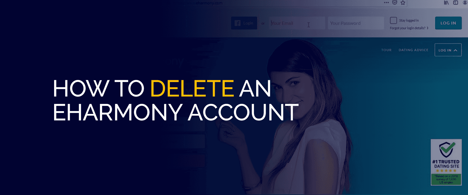 Come eliminare un account eHarmony