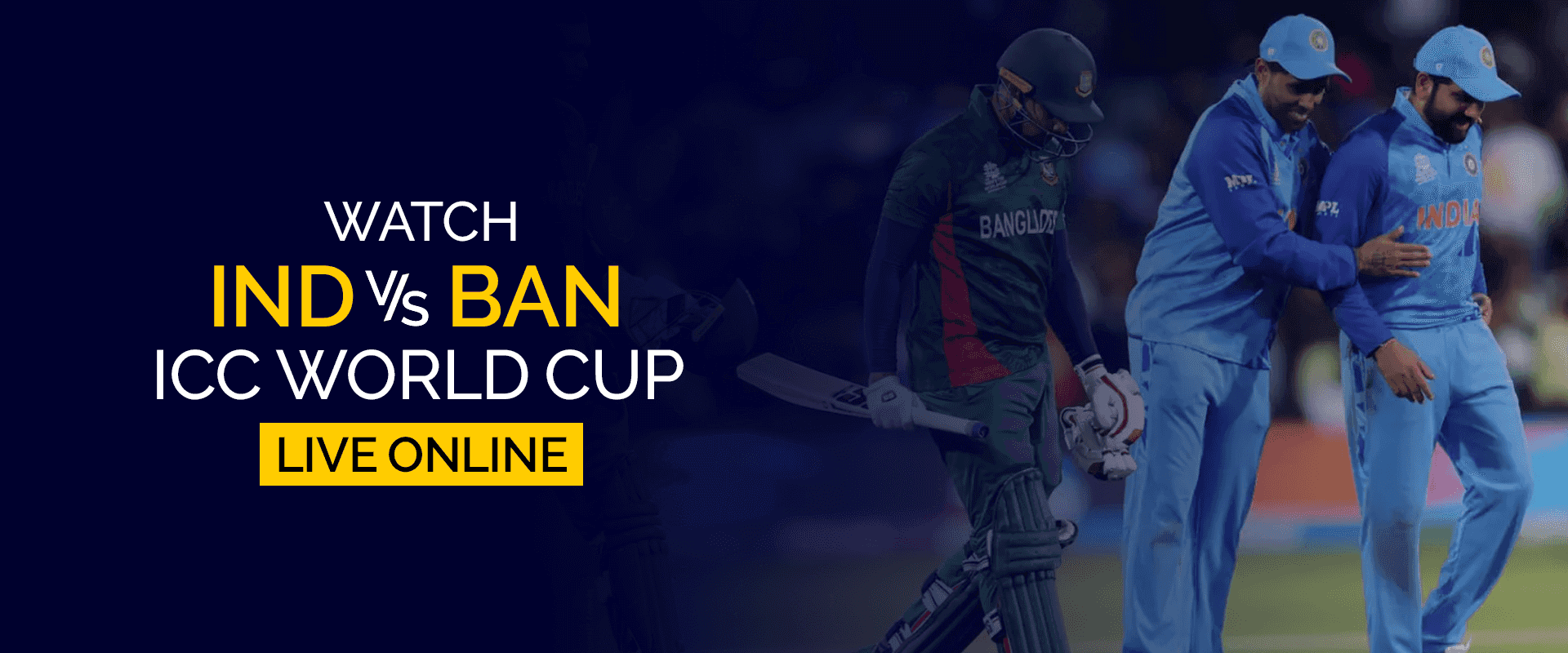 Sehen Sie sich die ICC-Weltmeisterschaft Indien gegen Bangladesch live online an