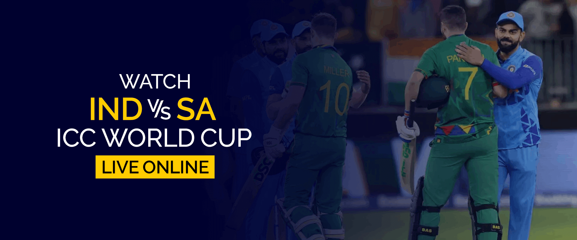 Bekijk India vs Zuid-Afrika ICC World Cup live online