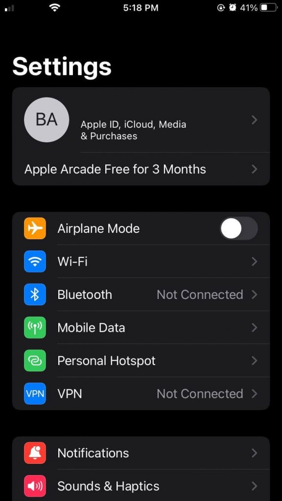 Configuración de iOS para bloquear ningún número de identificación de llamadas