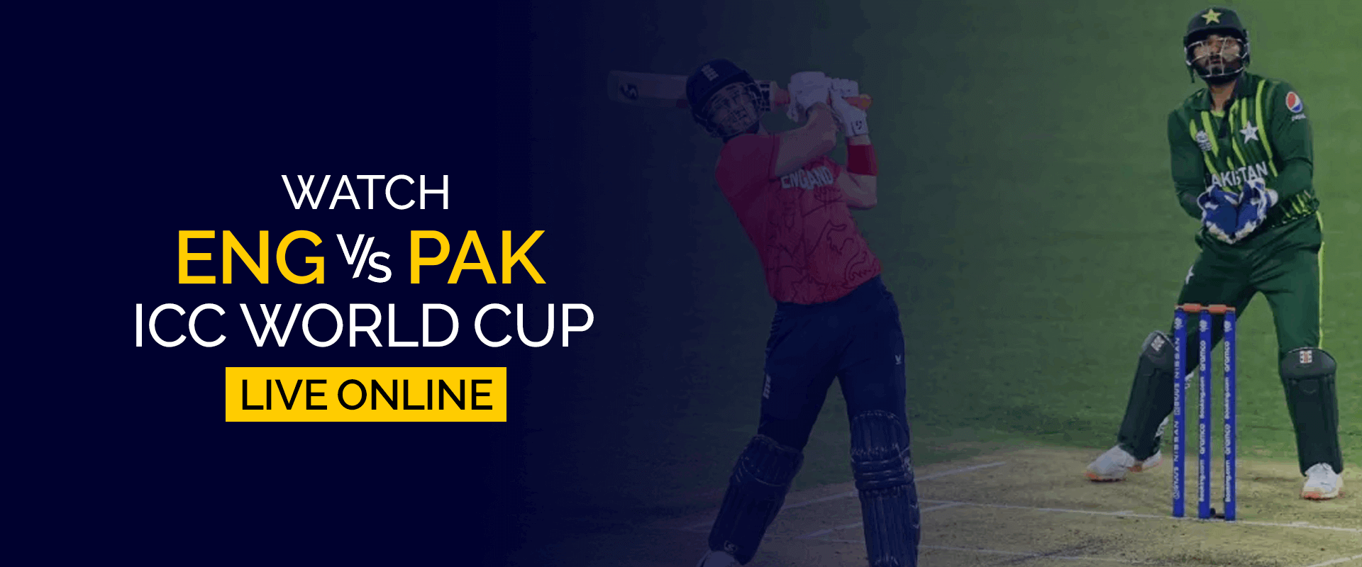Bekijk Engeland versus Pakistan ICC World Cup live online