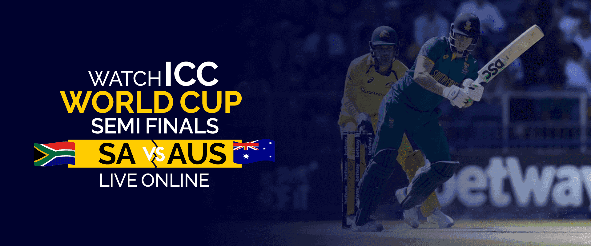 Watch ICC World Cup Semi-Finals SA vs AUS Live Online
