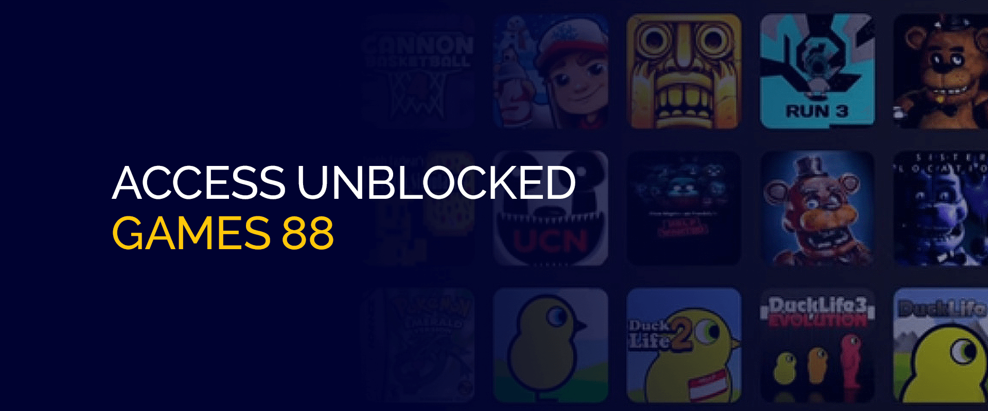 ブロックされていないゲームにアクセス 88