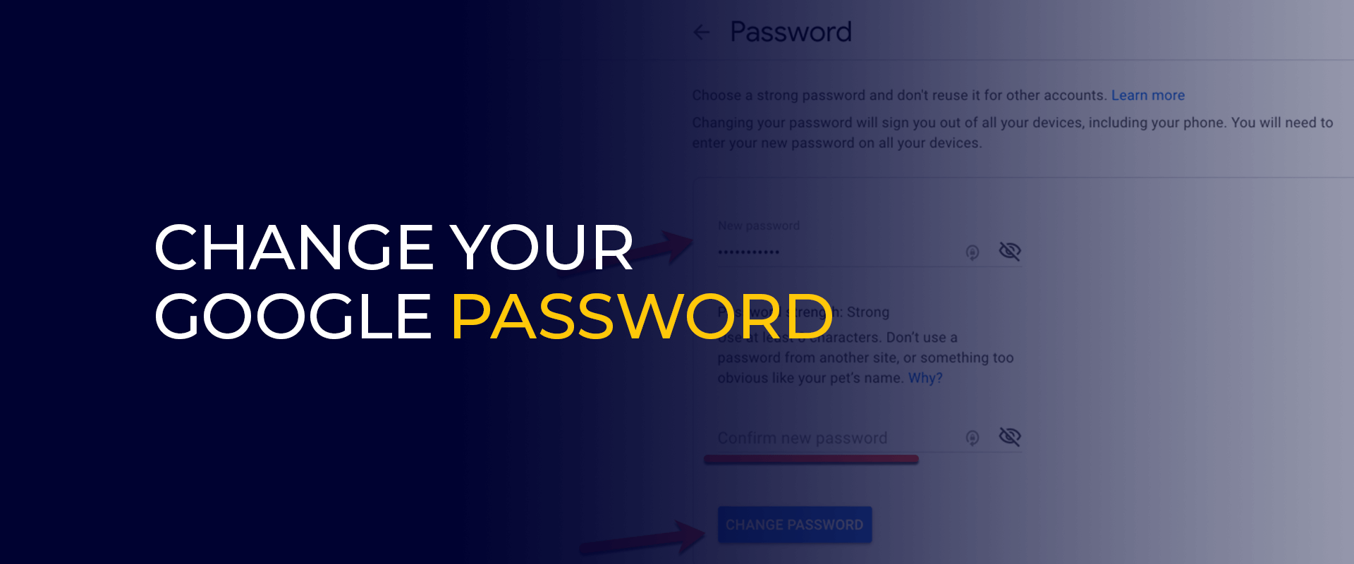 Ändern Sie Ihr Google-Passwort