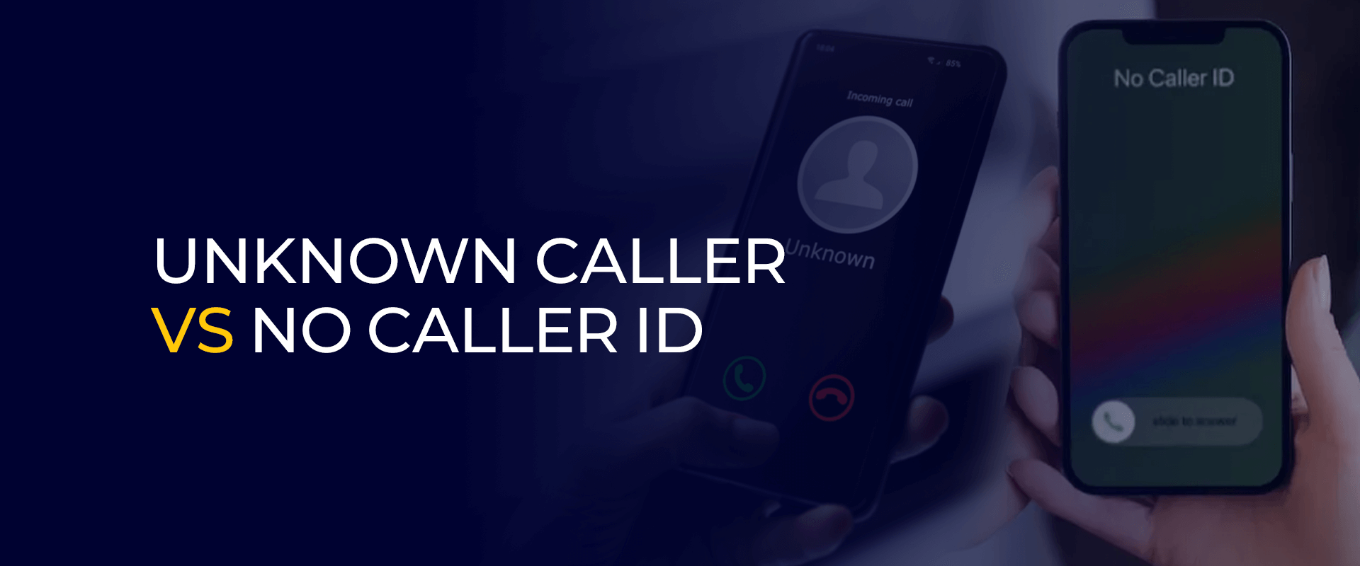 Chamador desconhecido vs sem identificador de chamada