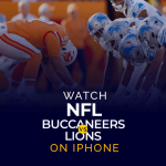 NFL タンパベイ・バッカニアーズ対デトロイト・ライオンズを iPhone で観戦