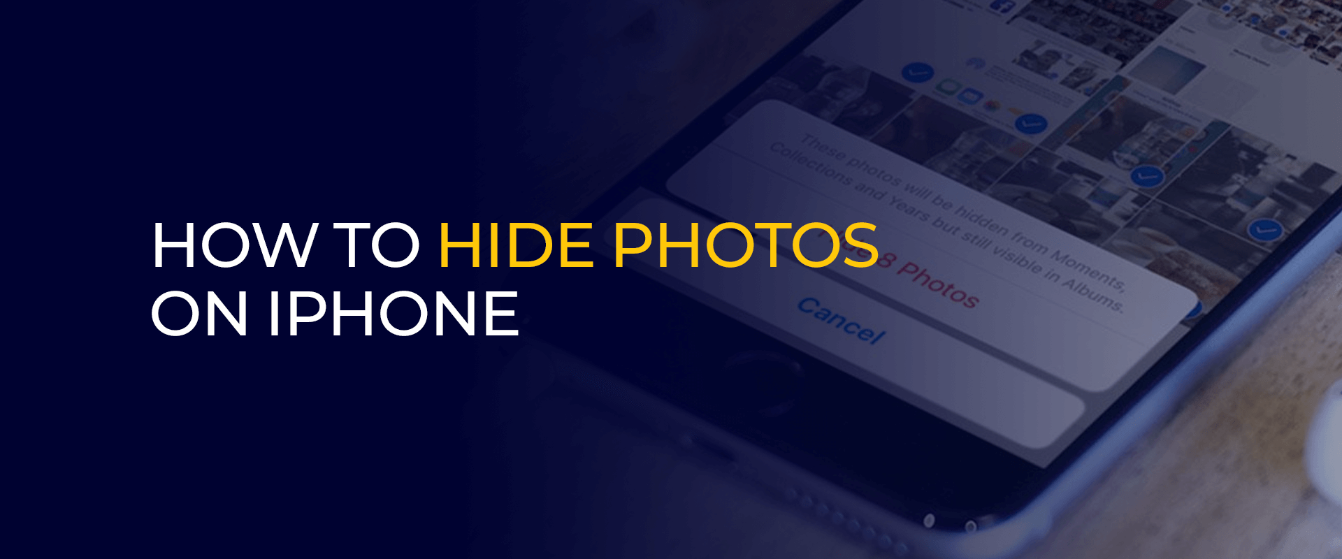 كيفية إخفاء الصور على iPhone