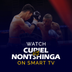 Sehen Sie Adrian Curiel gegen Sivenathi Nontshinga auf Smart TV