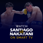 Смотрите бой Алехандро Сантьяго против Хунто Накатани на Smart TV