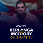Смотрите матч Эдгар Берланга против Падрейга МакКрори на Smart TV