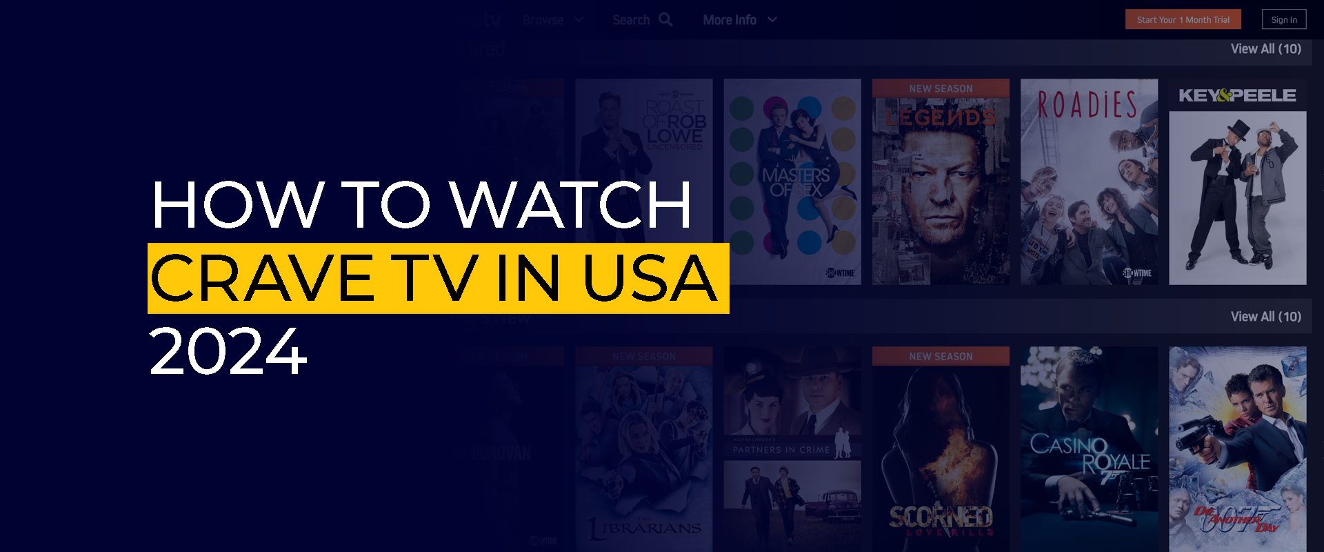 Come guardare Crave TV negli Stati Uniti nel 2024