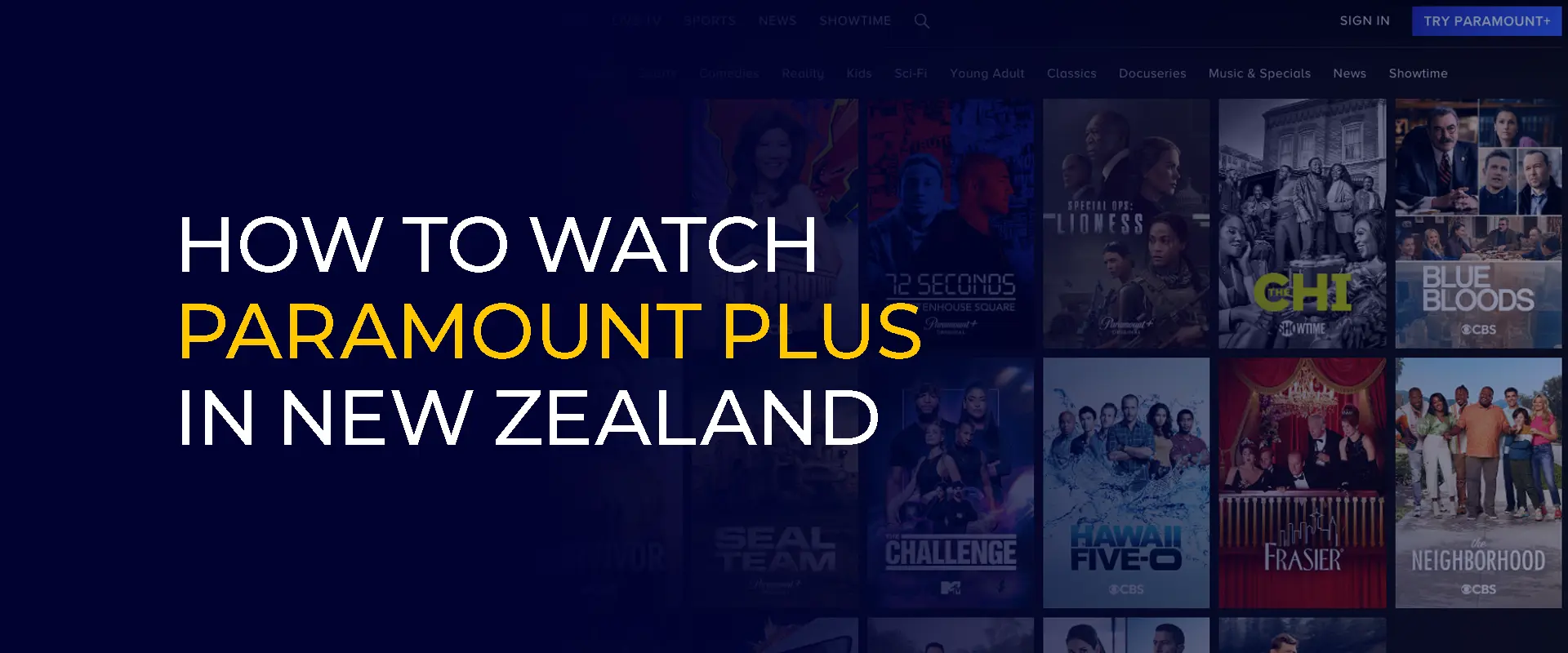 So schauen Sie sich Paramount Plus in Neuseeland an