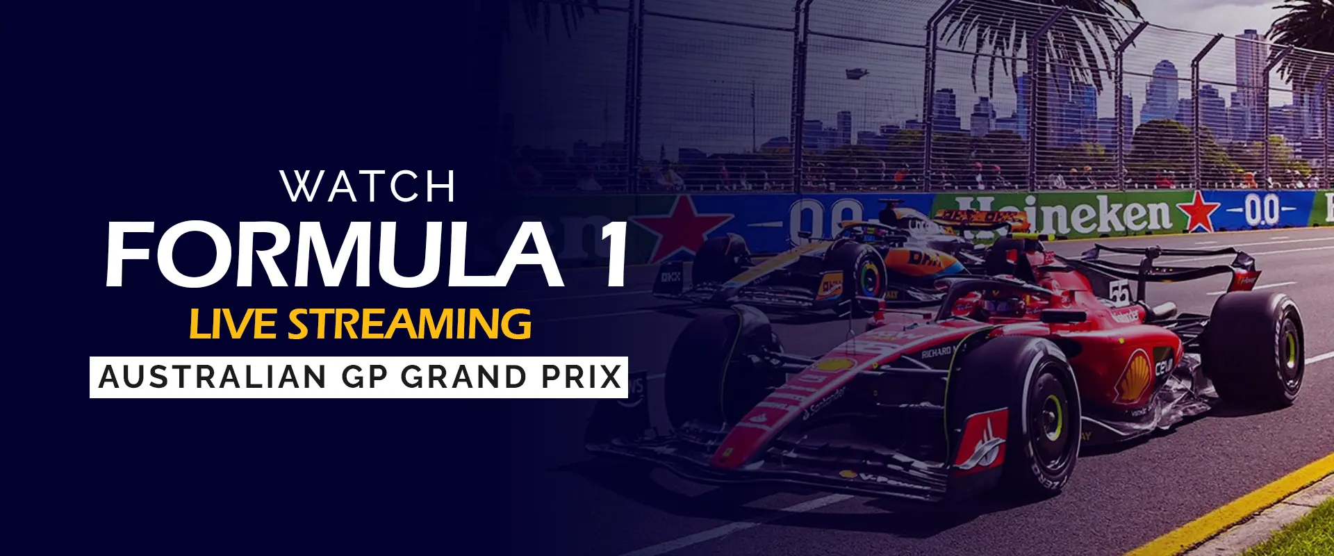 Guarda lo streaming live di Formula 1 – Gran Premio d'Australia