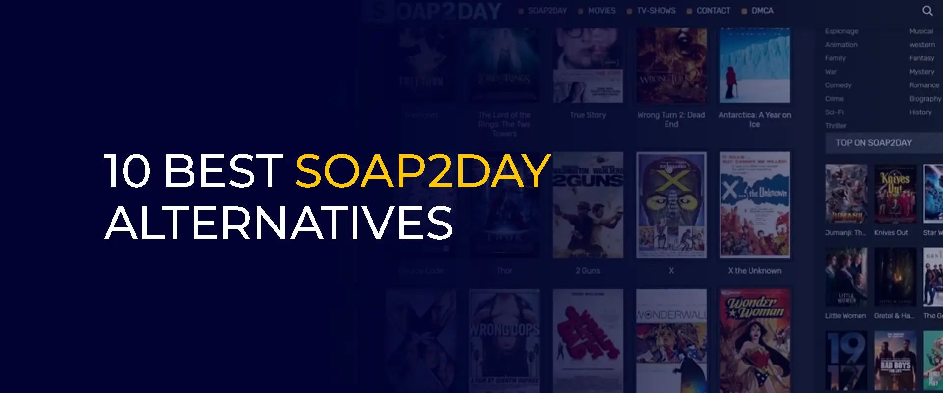 10 meilleures alternatives à Soap2Day