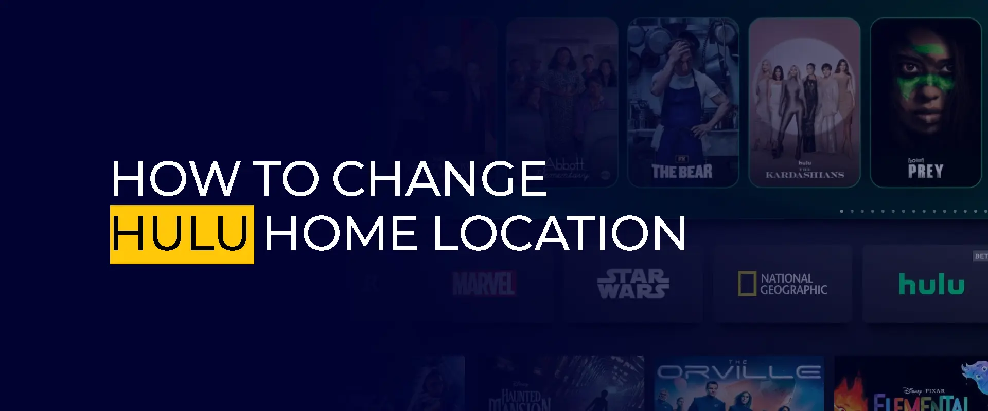 Como alterar a localização inicial do Hulu