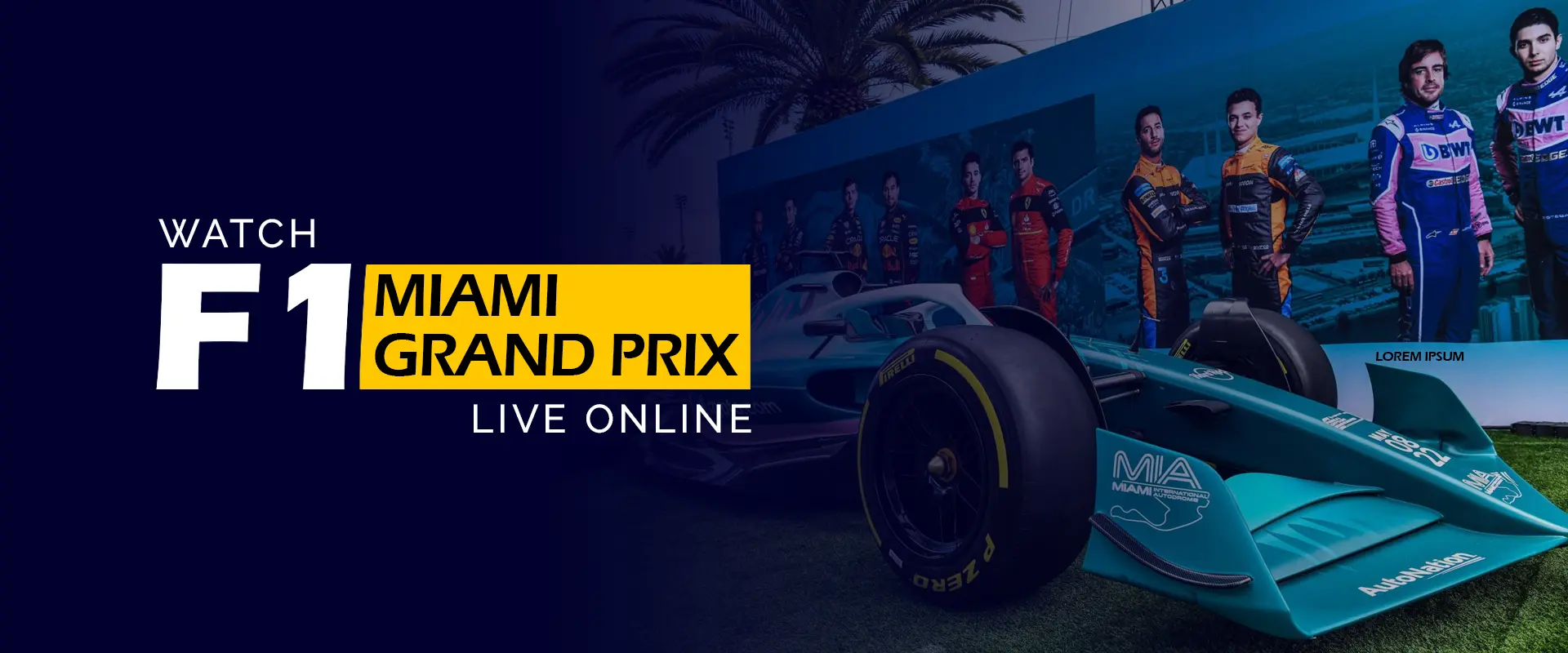 Sehen Sie sich den F1 Grand Prix von Miami live online an